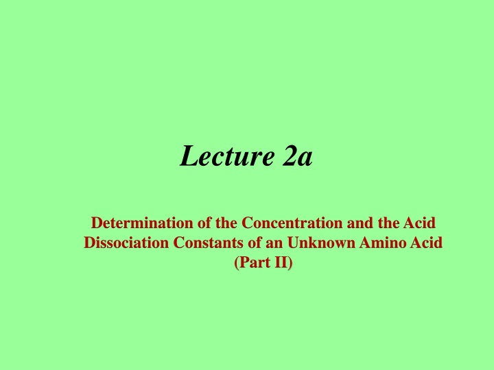 lecture 2a