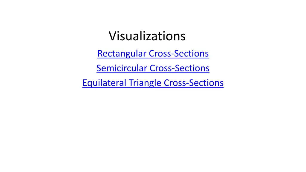visualizations rectangular cross sections