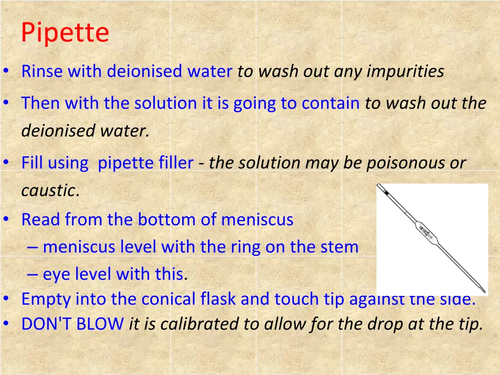 pipette