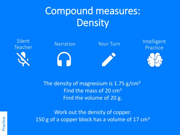 compound measures compound measures density