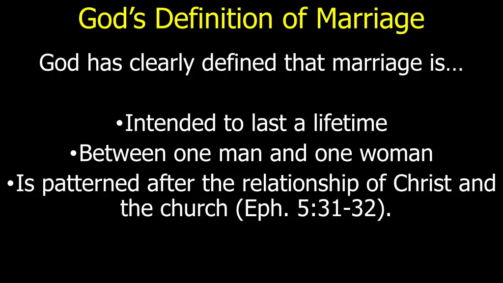 god s definition of marriage 1