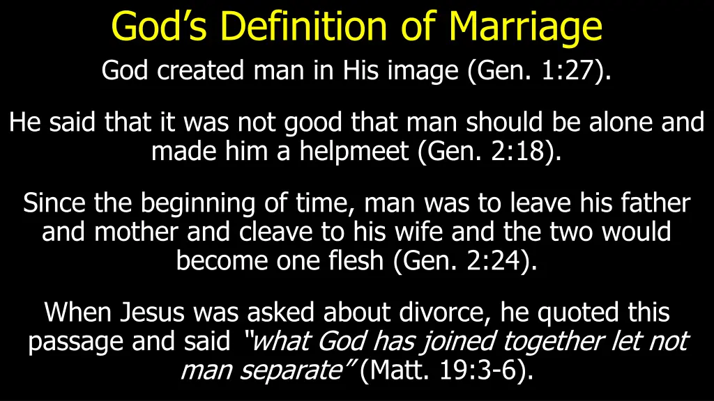 god s definition of marriage god created