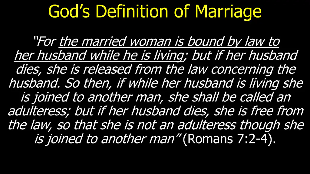 god s definition of marriage