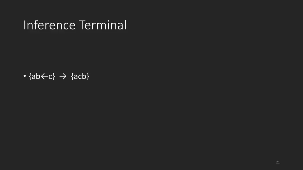 inference terminal