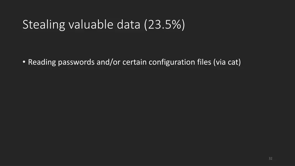 stealing valuable data 23 5