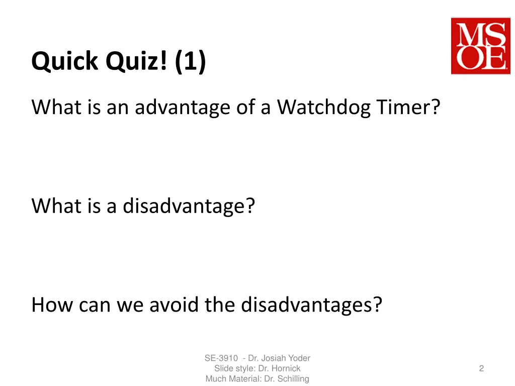 quick quiz 1