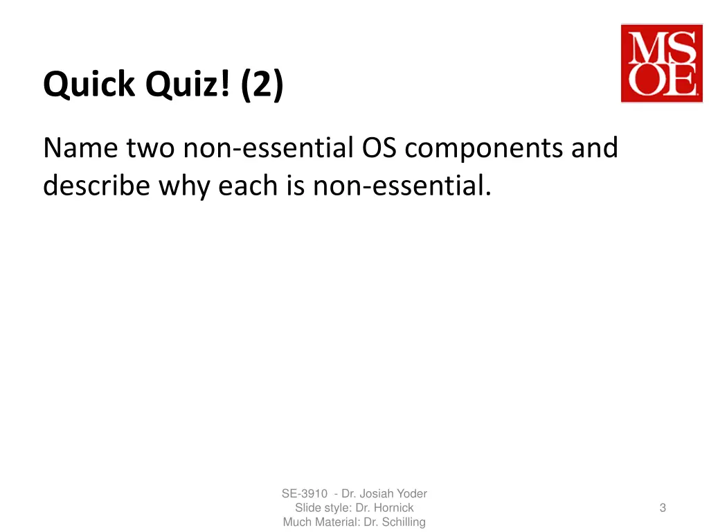 quick quiz 2