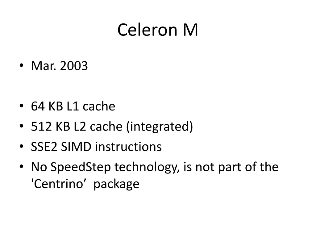 celeron m