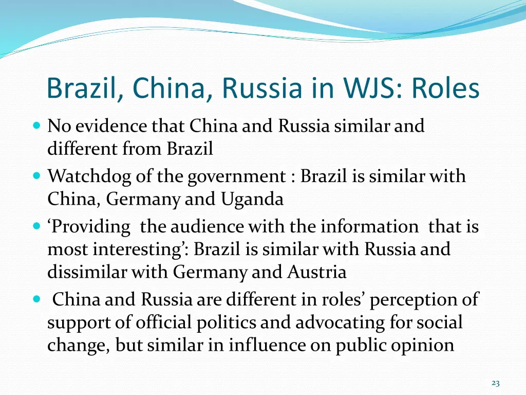 brazil china russia in wjs roles