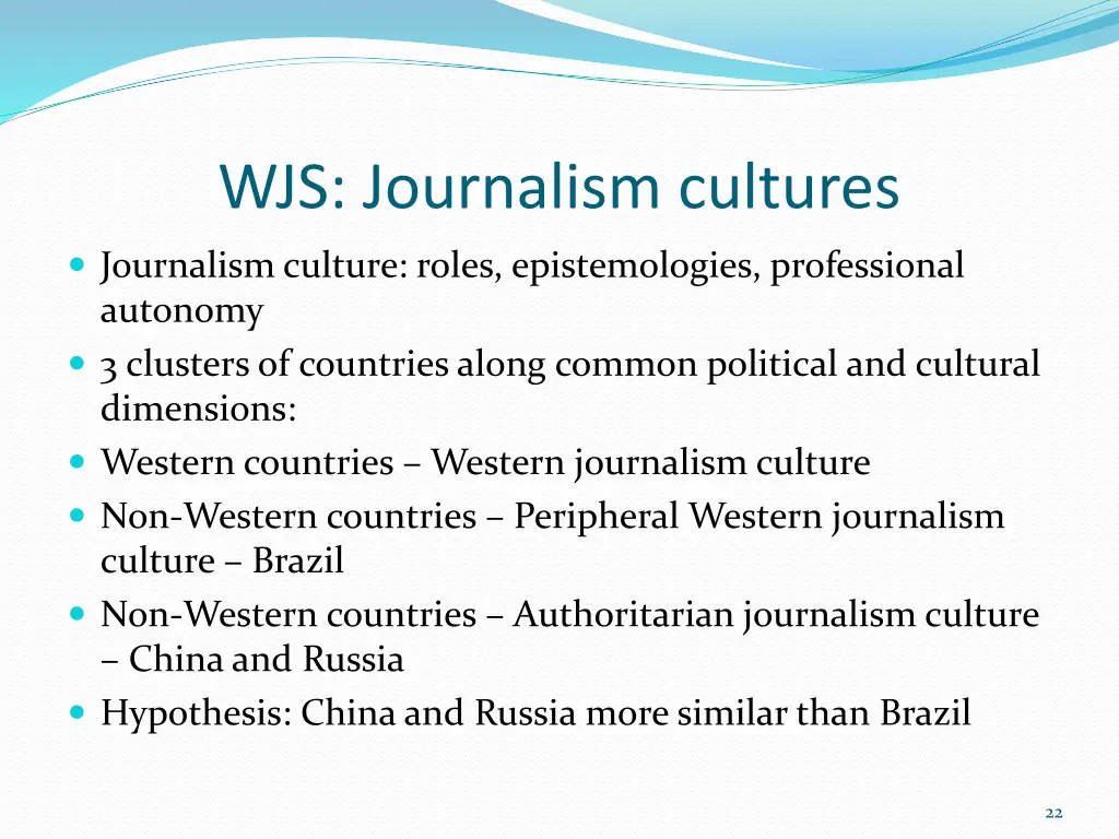 wjs journalism cultures