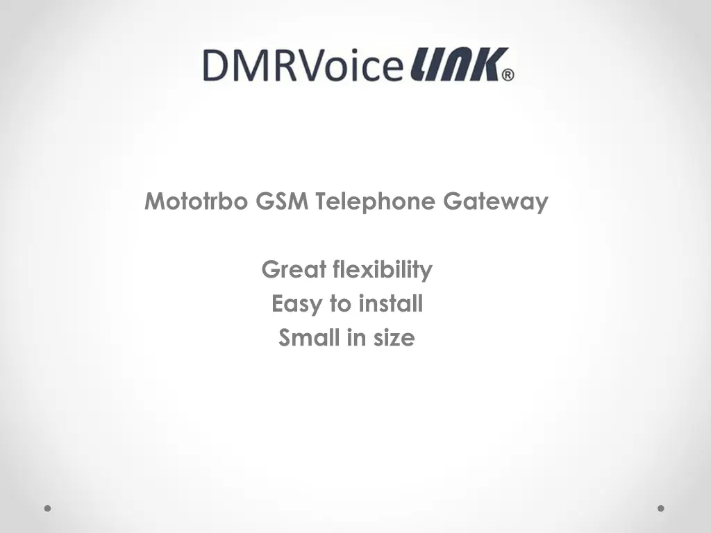mototrbo gsm telephone gateway