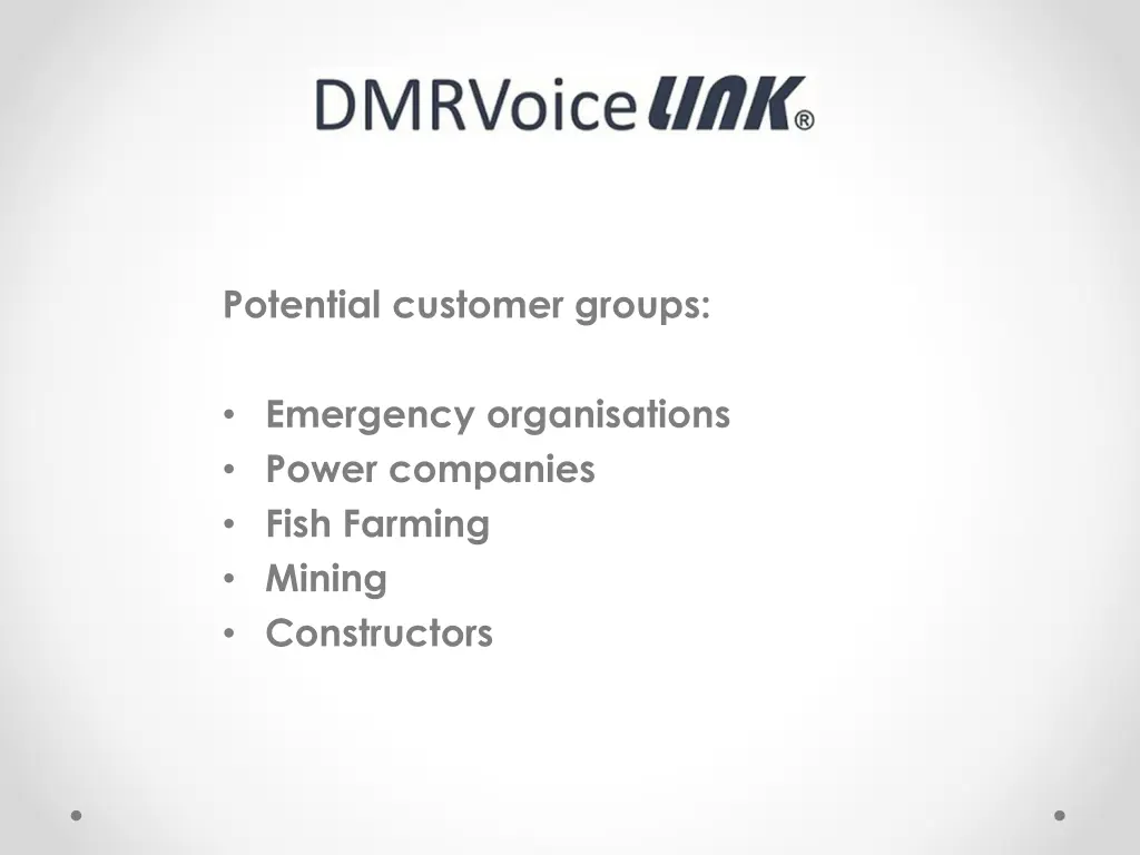 potential customer groups