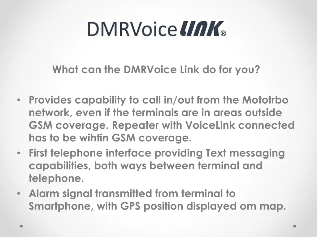 what can the dmrvoice link do for you