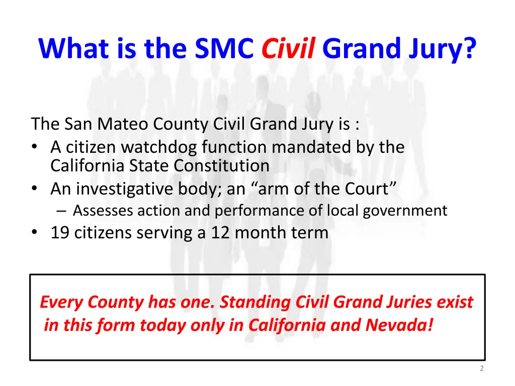 what is the smc civil grand jury