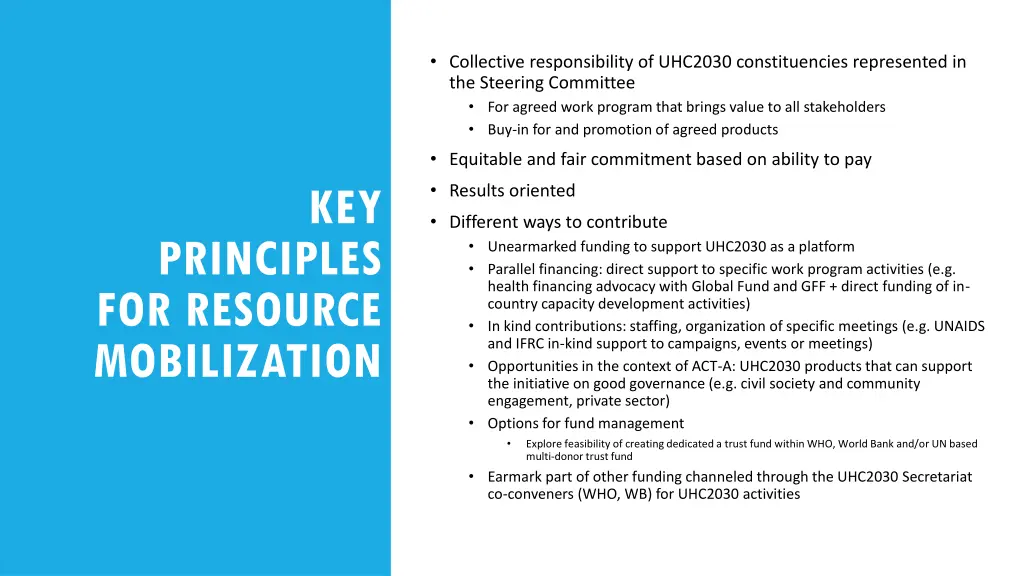 collective responsibility of uhc2030