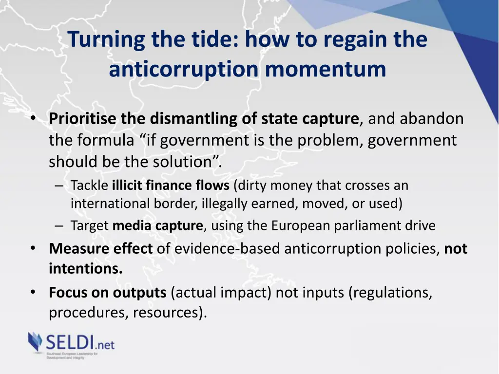 turning the tide how to regain the anticorruption