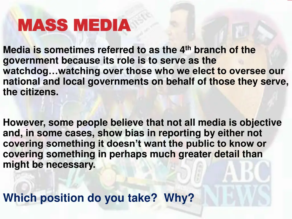mass media mass media