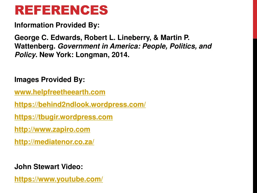 references information provided by
