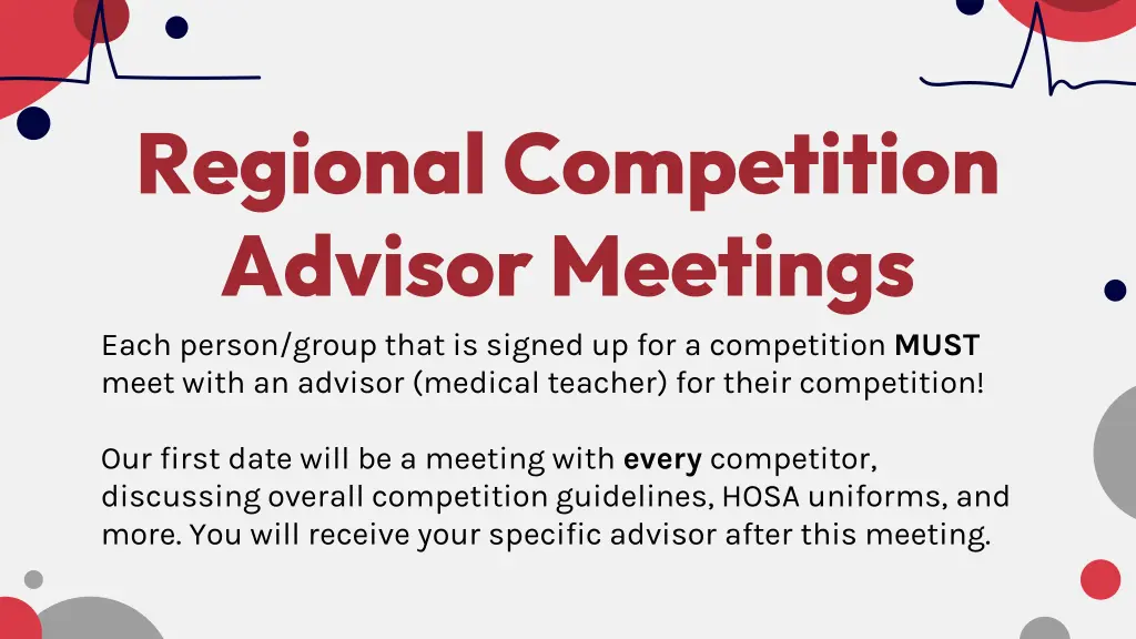 regional competition advisor meetings each person