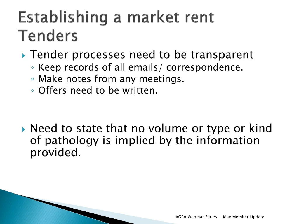 tender processes need to be transparent keep