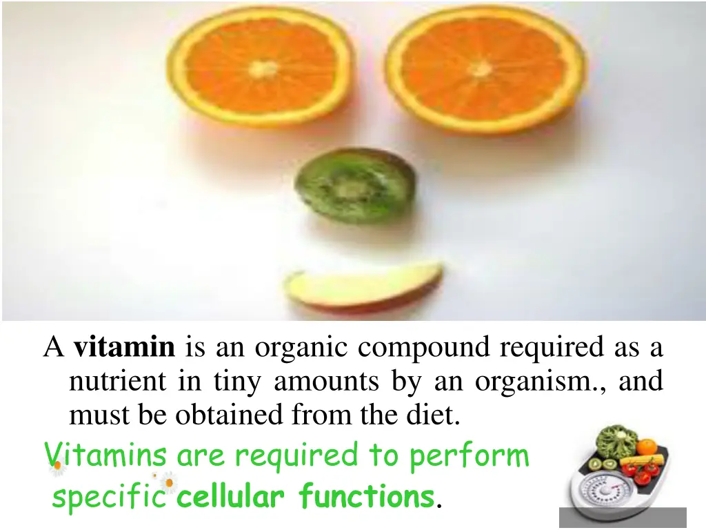 a vitamin is an organic compound required