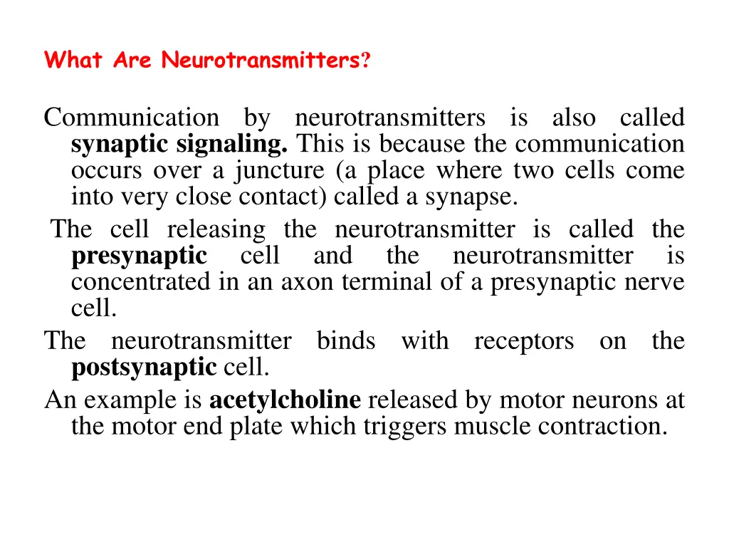 what are neurotransmitters
