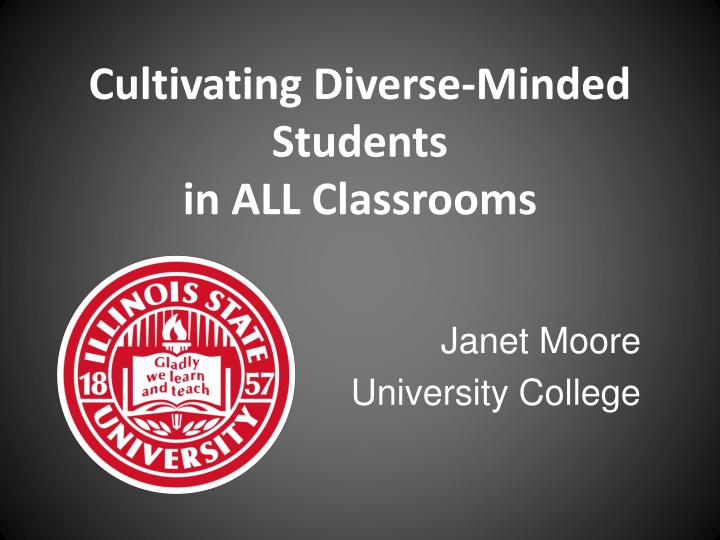 cultivating diverse minded students