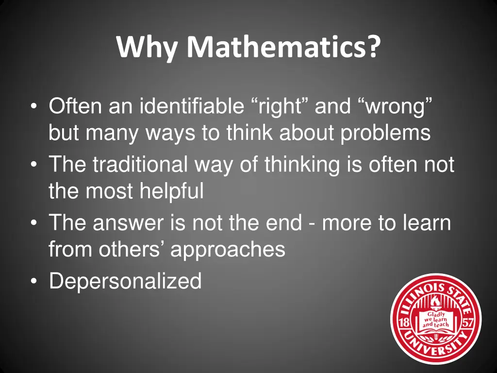 why mathematics