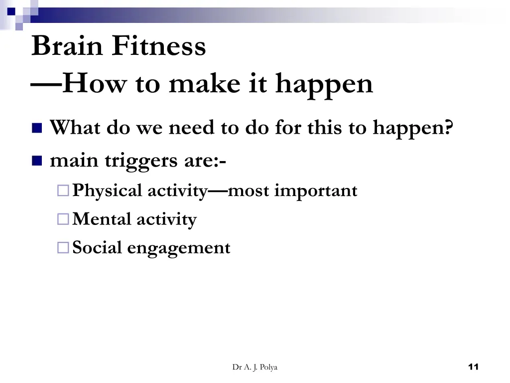 brain fitness how to make it happen