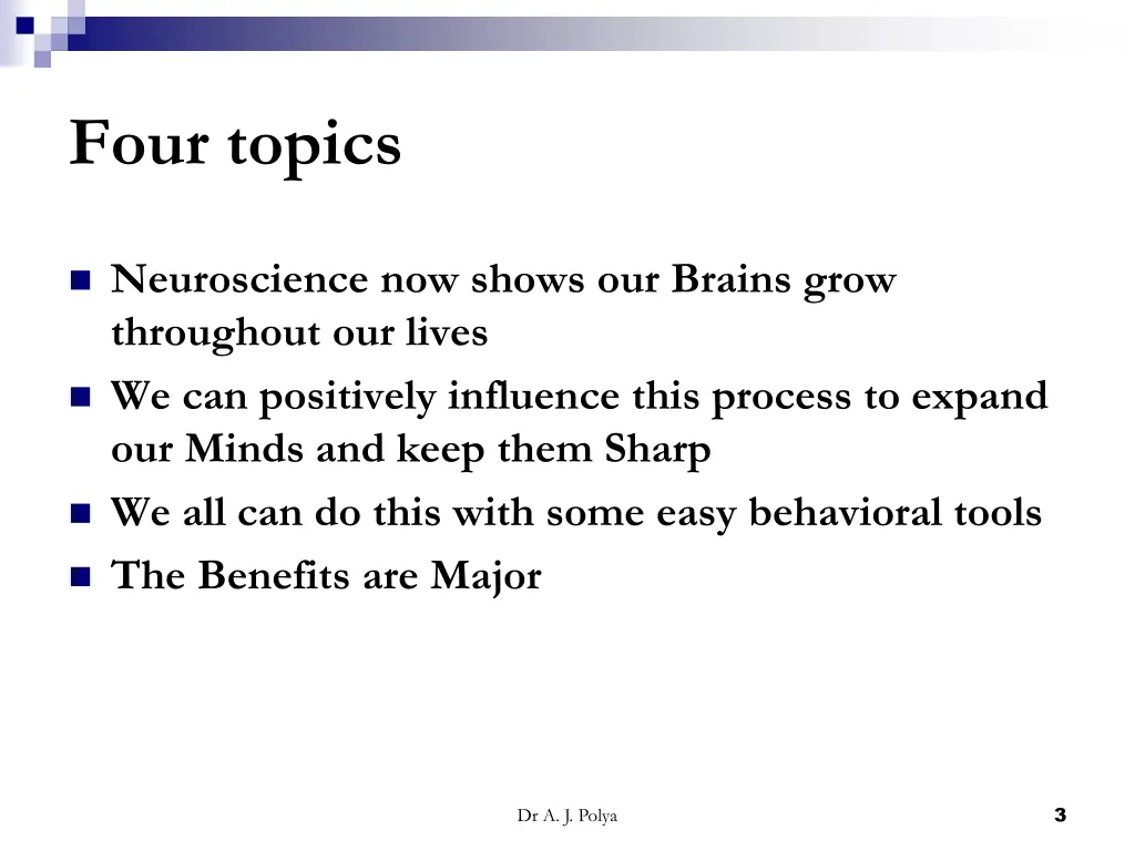 four topics