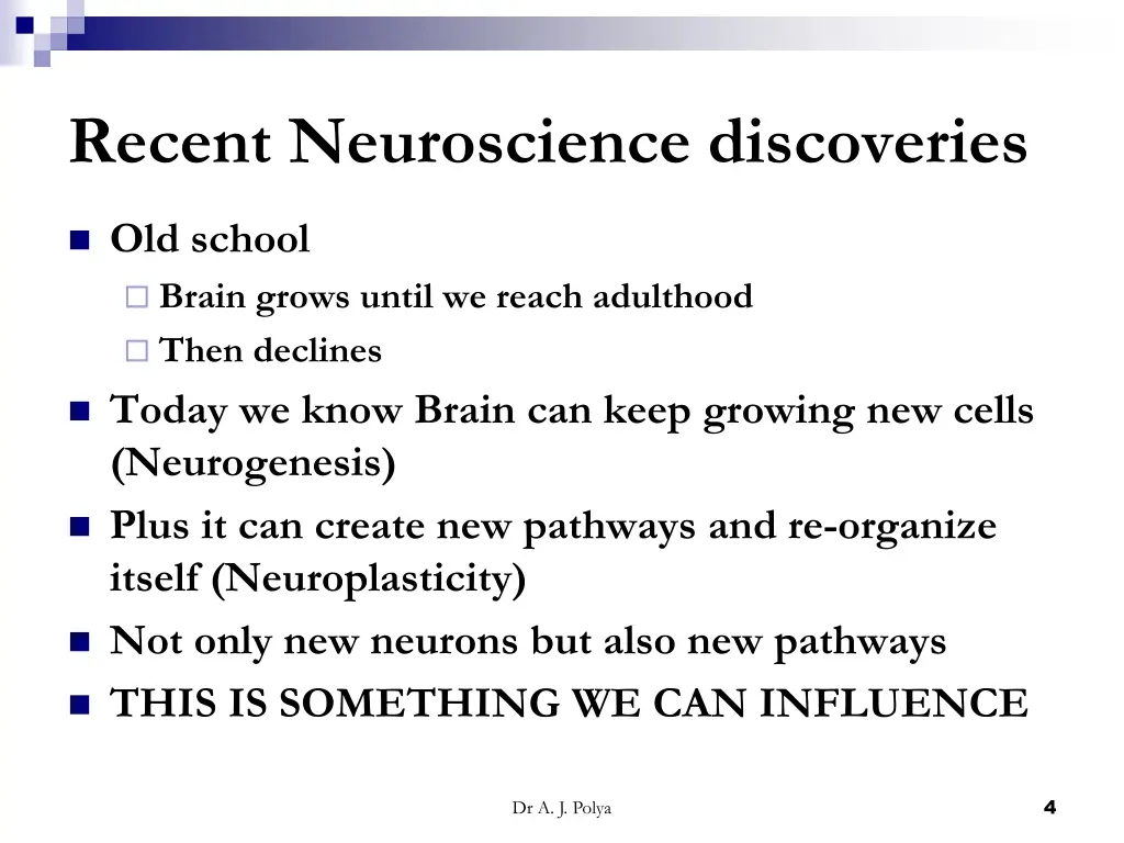recent neuroscience discoveries