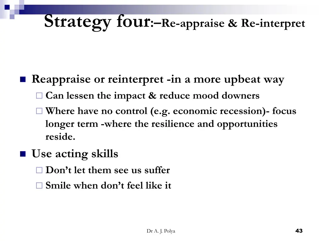strategy four re appraise re interpret