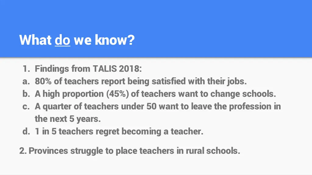 what do we know