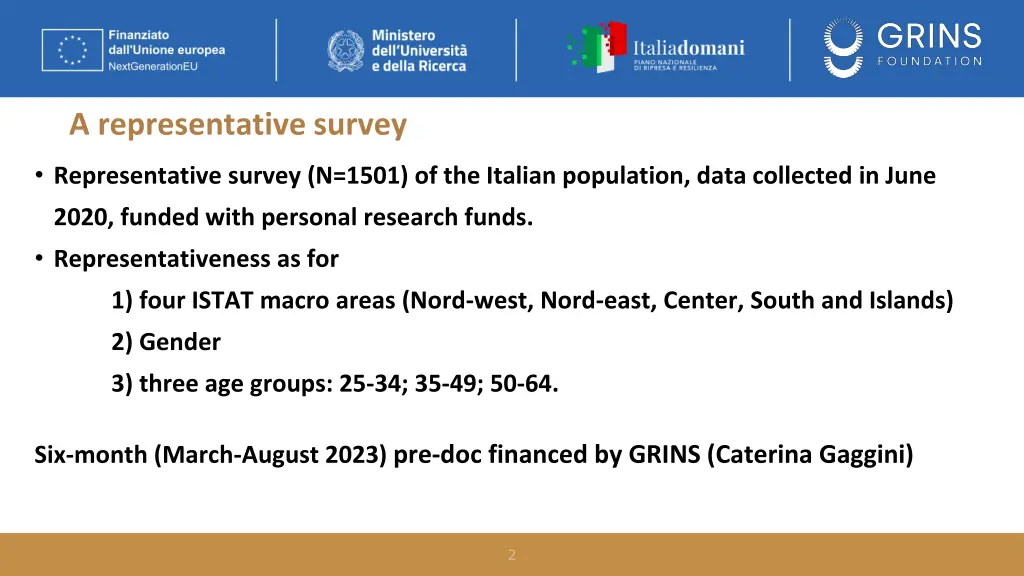 a representative survey
