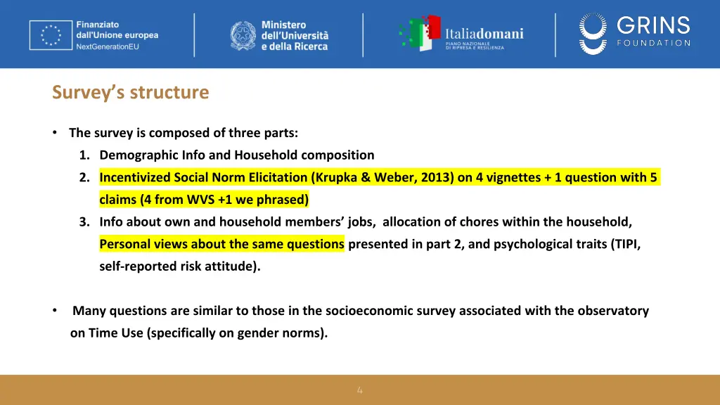 survey s structure