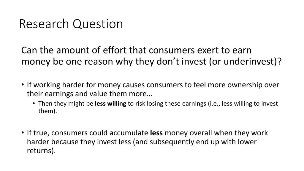 research question
