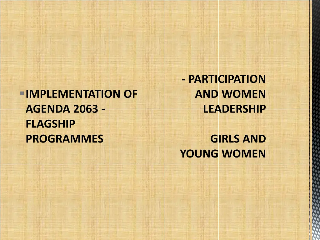 participation and women leadership