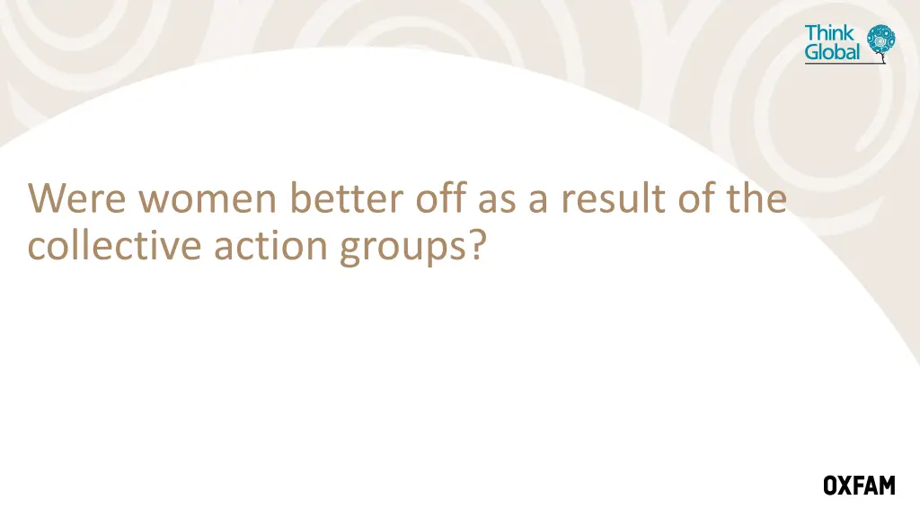 were women better off as a result