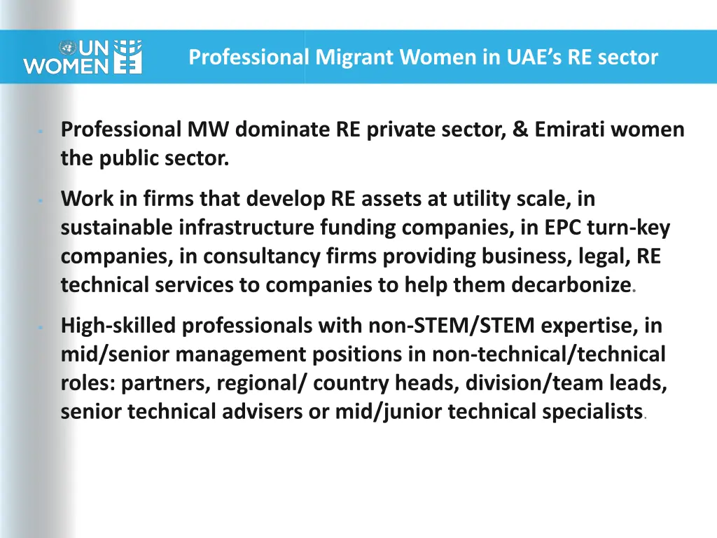 professional migrant women in uae s re sector