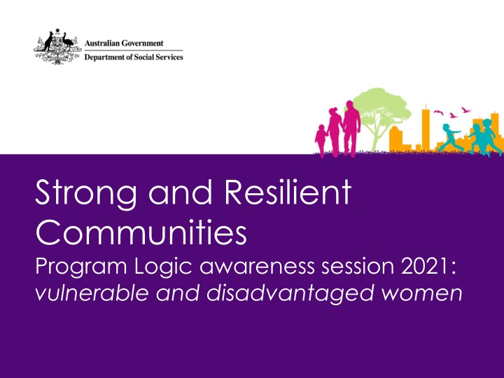 strong and resilient communities program logic