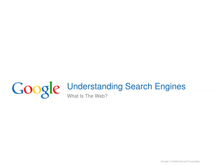 understanding search engines what is the web