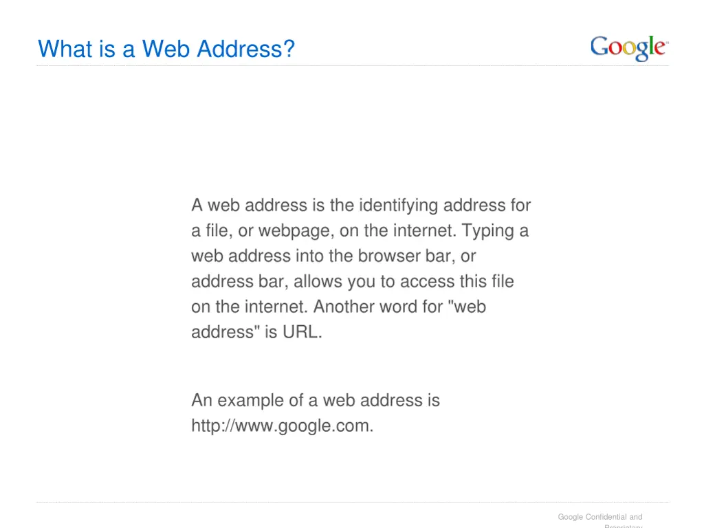 what is a web address