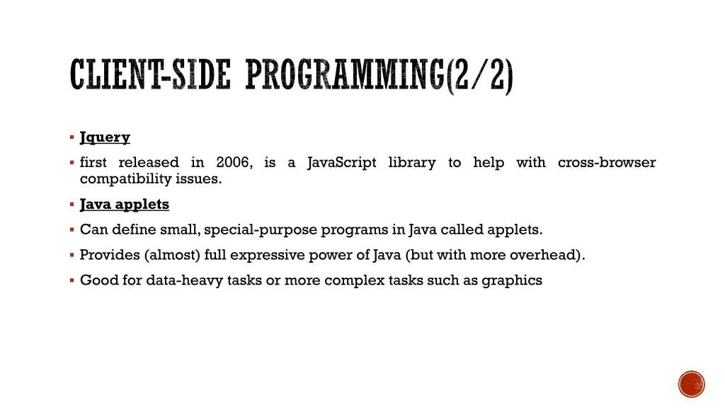 client side programming 2 2