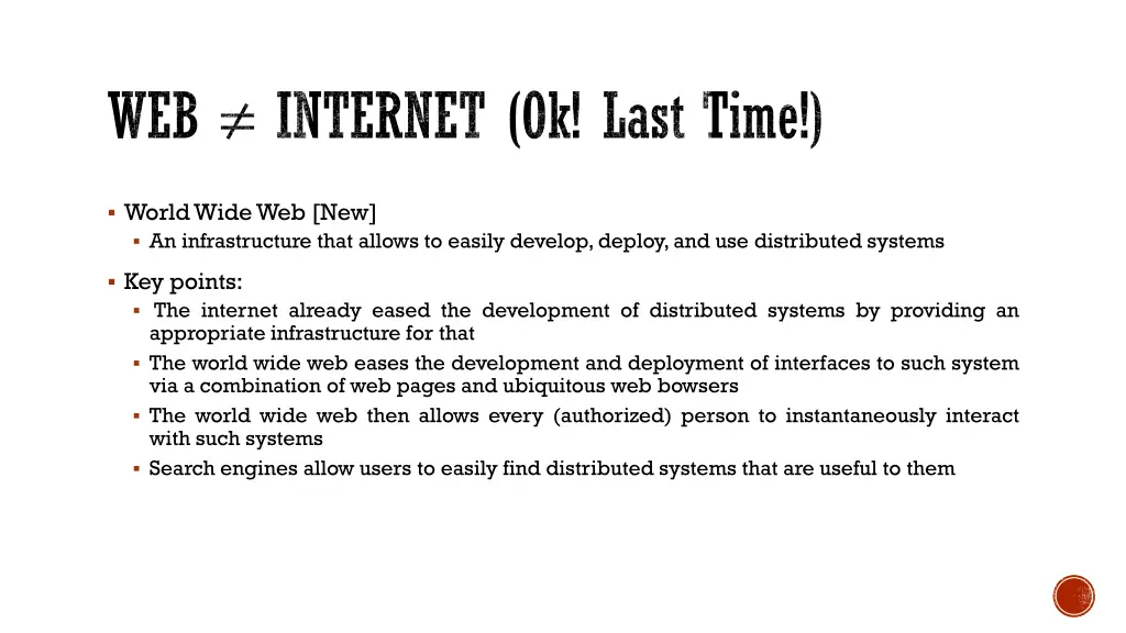 web internet ok last time
