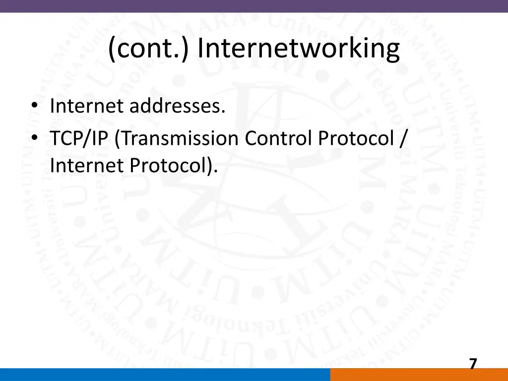 cont internetworking