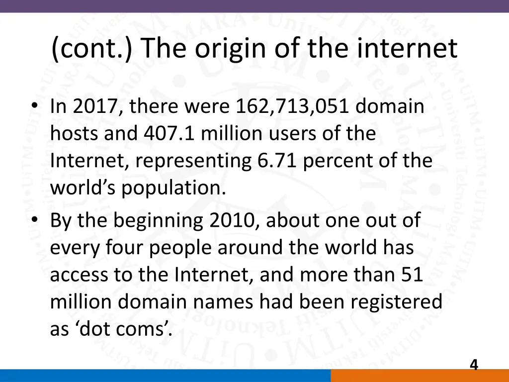 cont the origin of the internet