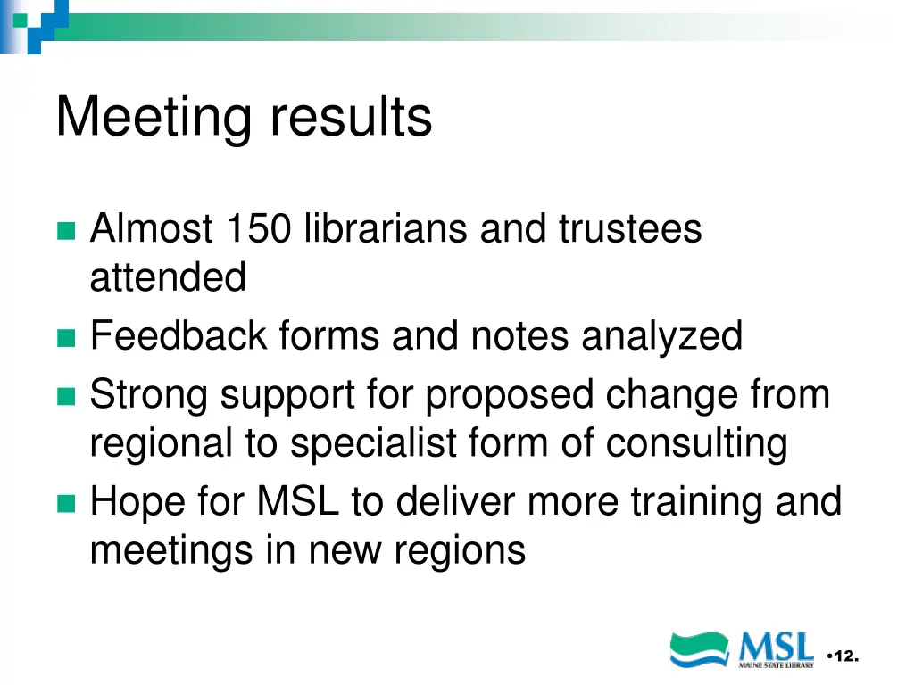 meeting results