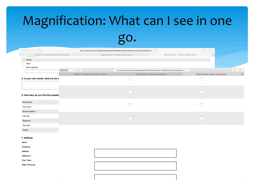 magnification what can i see in one go