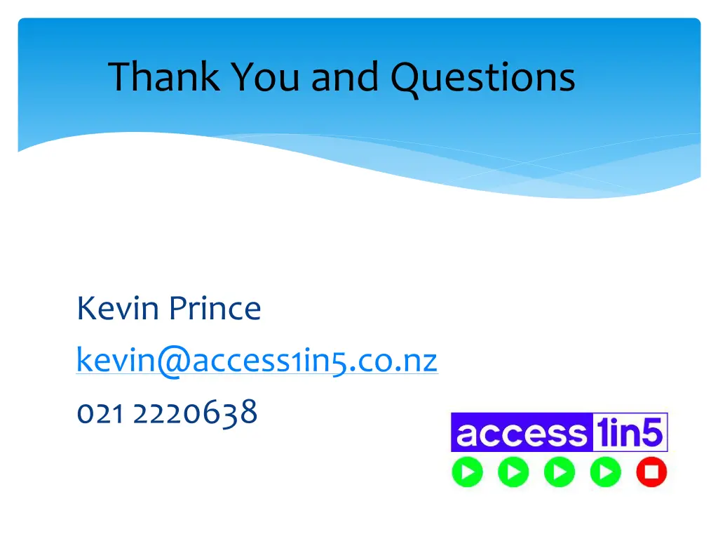 thank you and questions