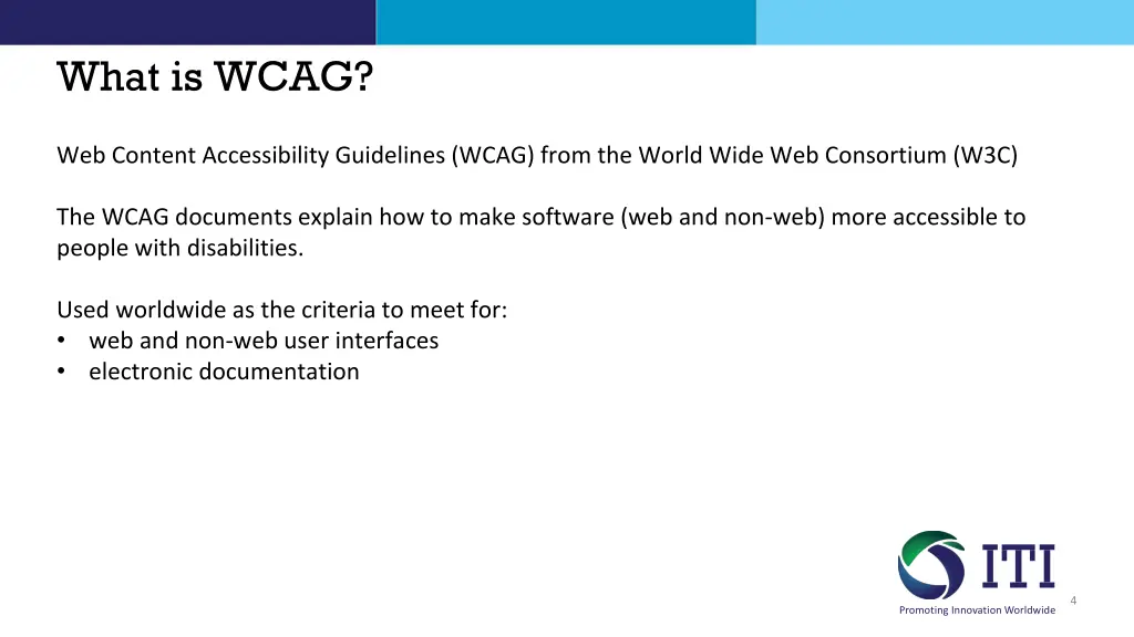 what is wcag